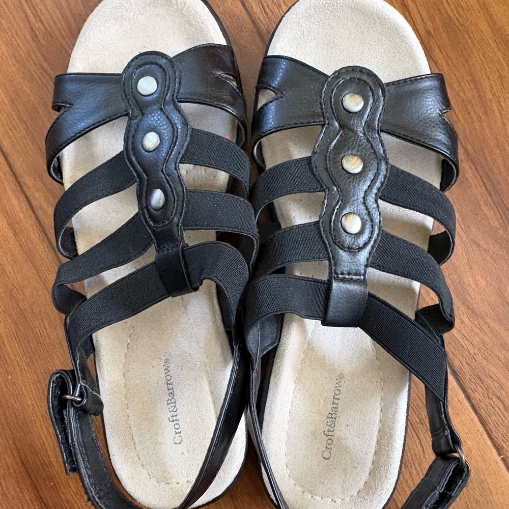 Size 9 Black Strappy Sandals